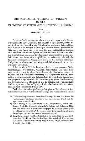 Die Jastram-Snitgerschen Wirren in der zeitgenössischen Geschichtsschreibung