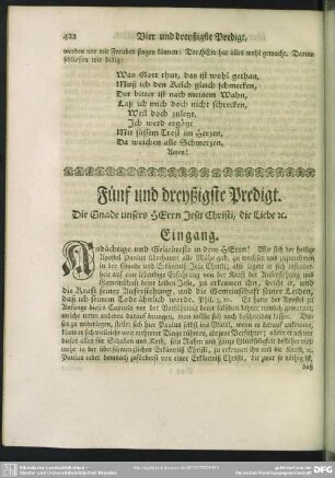 Fünf und dreyßigste Predigt