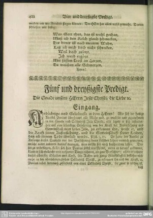 Fünf und dreyßigste Predigt
