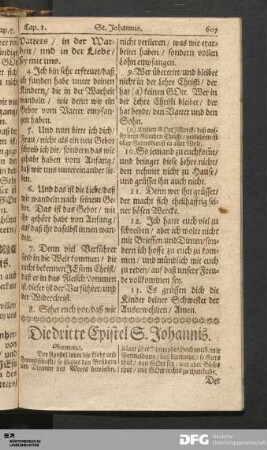 Die dritte Epistel St. Johannis.