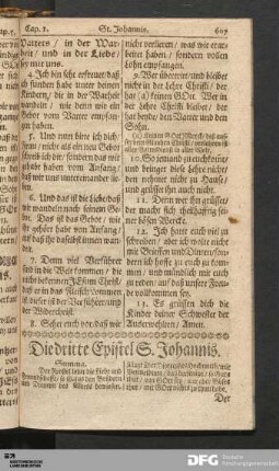 Die dritte Epistel St. Johannis.
