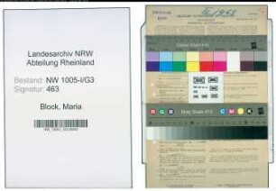 Entnazifizierung Maria Block , geb. 29.09.1902 (Postbeamtin)