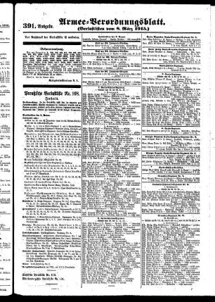 391.Ausgabe. Montag, 8. März 1915