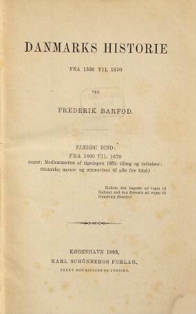Danmarks Historie fra 1536 til 1670, 4