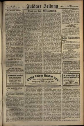 Zweite Ausgabe vom Sonntag, den 25. Dezember 1927.