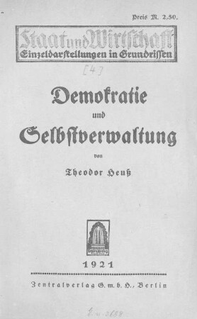 Demokratie und Selbstverwaltung