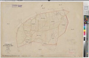 Ibbenbüren (Ibbenbüren), Umlegung Uffeln, Zuteilungskarte (Flur 46)