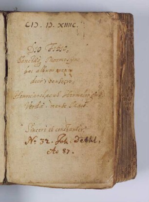 Stammbuch des Heinrich Carlhack Hermeling (1587-1592)