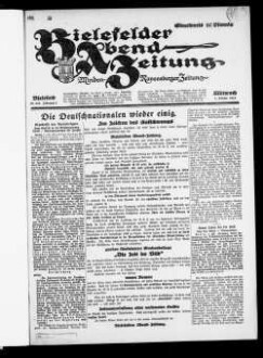 Bielefelder Abend-Zeitung. 1923-1924