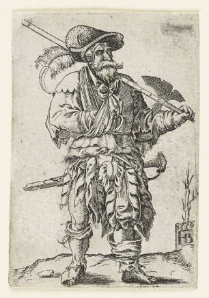 Soldat mit Axt, aus: "Soldaten"