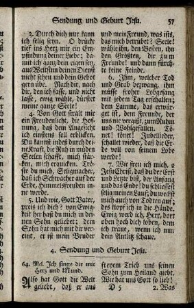4. Sendung und Geburt Jesu.