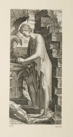 Heiliger Johannes, Blatt 9 der Folge "Christus, zwölf Apostel und heiliger Paulus"