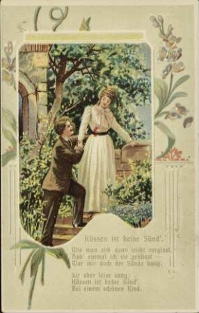 Küssen ist keine Sünd'. Wie man sich dann leicht vergisst [...]