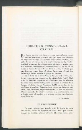 Roberto B. Cunninghame Graham