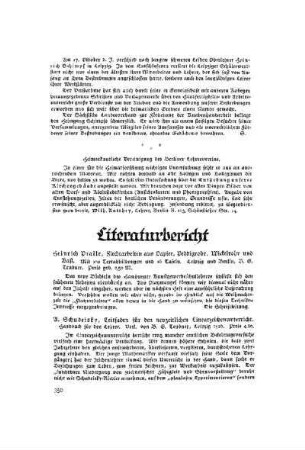 Literaturbericht