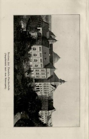Städtische Handels-Hochschule in Köln. Bericht ... / 1906, Sommersemester - 1907/08, Wintersemester