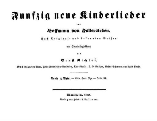 Funfzig neue Kinderlieder