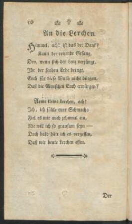 An die Lerchen