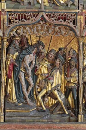 Szenen aus dem Marienleben und der Passion Christi — Verspottung Christi