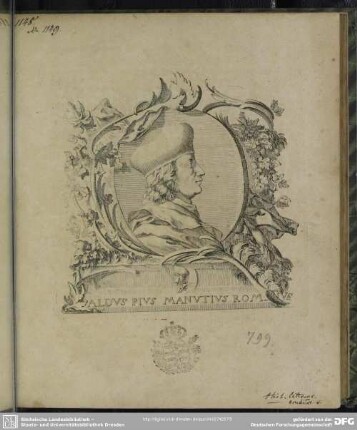 Aldus Pius Manutius Romanus