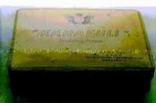 Blechdose für 50 CIGARETTEN "KARASULI" Trotzköpfchen. DRESDEN-A.