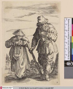 [Altes Paar; Old couple walking forward]