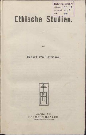 Ethische Studien