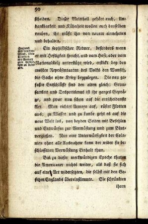 England faßt den Entschluß, seine Colonien mit Gewalt zum Gehorsam zu bringen.