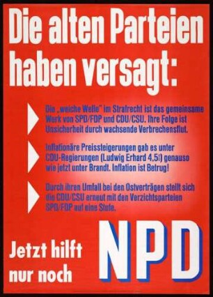 NPD, Bundestagswahl 1972