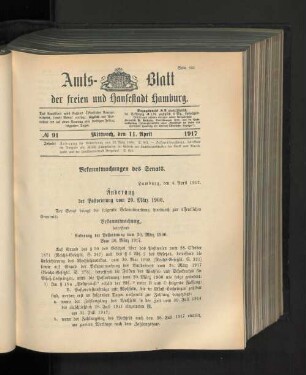 No. 91, 11. April 1917