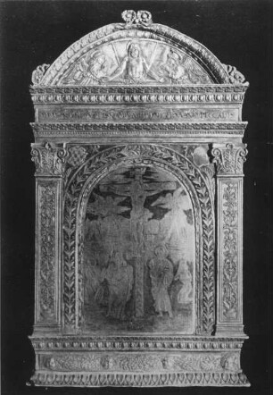 Bologna, Kreuzigung mit Maria und Johannes, Paxtafel, Niello-Technik, Pinacoteca Nazionale ?; Francia, Francesco