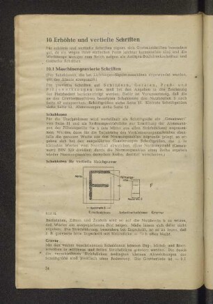 10 Erhöhte und vertiefte Schriften