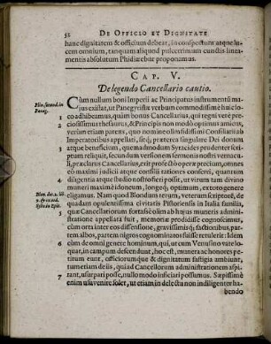 Cap. V. De legendo Cancellario cautio.