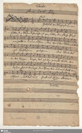Canto. [nur Recitativo und Aria]