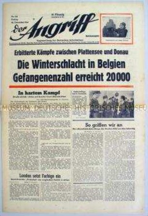Tageszeitung "Der Angriff" zur Offensive der Wehrmacht an der Westfront