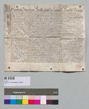 Leonhard Seidenspinner, Berchtesgadener Landsasse, verkauft dem Stift Berchtesgaden das Lehen Frauenreuth, Gnotschaft Bischofswiesen.; S: Hieronymus Pütrich, Landrichter zu Berchtesgaden
