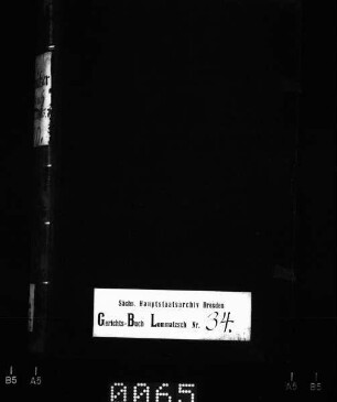 Gerichtshandelsbuch von Löbschütz (bei Lommatzsch)