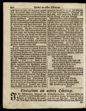 Evangelium am andern Ostertage ... Text, Luc. 24, 13-26.