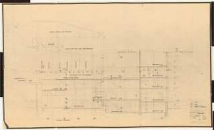 Stadthalle, Mülheim an der Ruhr Umbau: Bühnenhaus: Längsschnitt 1:50