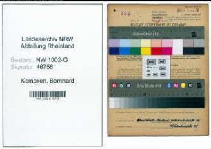 Entnazifizierung Bernhard Kempken, geb. 28.01.1907 (Friseur)