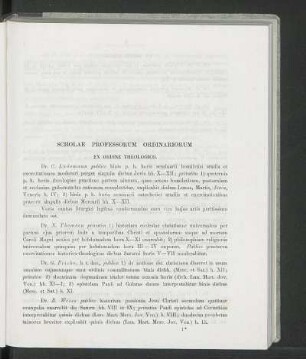 Scholae Professorum Ordinariorum