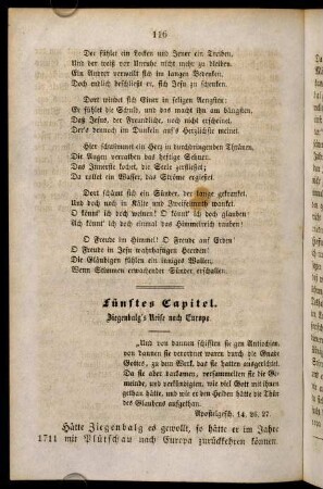5. Ziegenbalg's Reise nach Europa