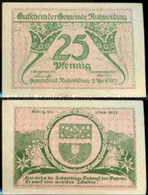 Ruhpolding 25 Pfennig