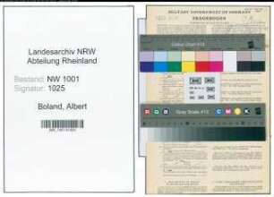 Entnazifizierung Albert Boland, geb. 01.09.1911 ()