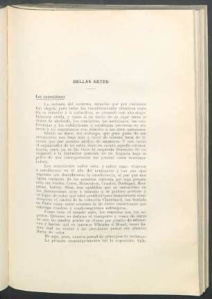 Bellas artes : Las exposiciones