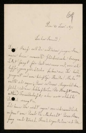 Nr. 44: Brief von Luigi Bianchi an Adolf Hurwitz, Pisa, 21.6.1892