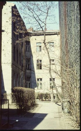 Blick in einen Hinterhof