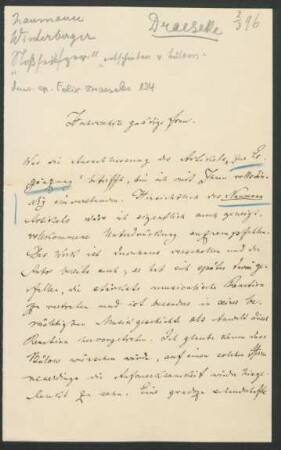 Brief an Marie von Bülow : 02.03.1896