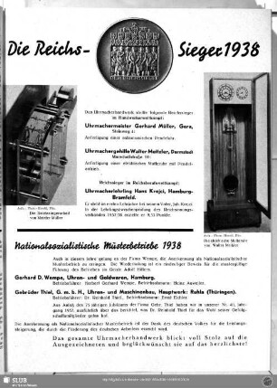 Die Reichs-Sieger 1938