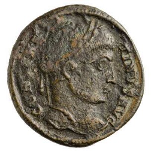 Münze, Follis, Aes 3, 324 n. Chr.